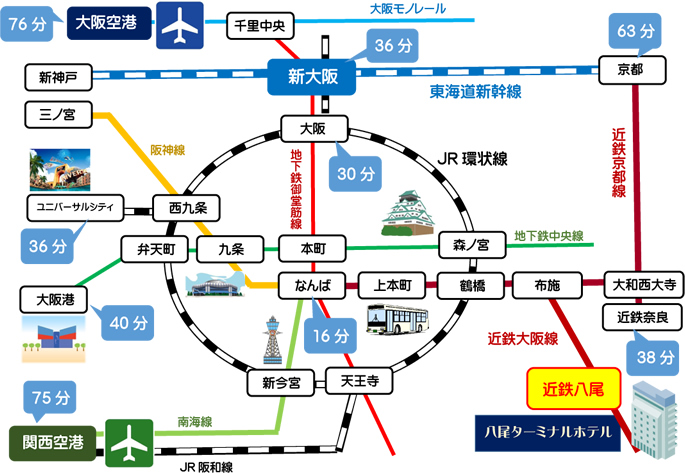 大阪エリアマップ